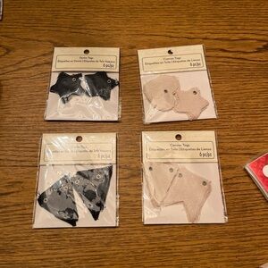 Tags Denim tags & Canvas tags 4 sets